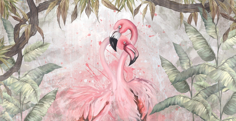 Flamingo couple Wallpaper
