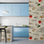 Veggies Sketch Customize Wallpaper