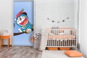 Happy Doremon Self Adhesive Sticker For Door
