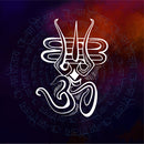 Om With Shiv Trishul Self Adhesive Sticker Poster