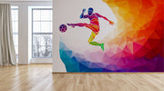 Psychedelic Football Player Wallpaper