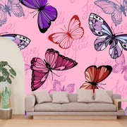 Multicolor Butterfly Wallpaper