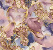 Shine 2 Floral Honey Comb Wallpaper