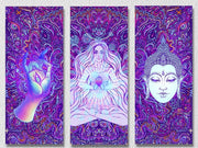 Psychedelic Buddha Enlightenment, Set Of 3