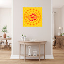 Pink Om Self Adhesive Sticker Poster