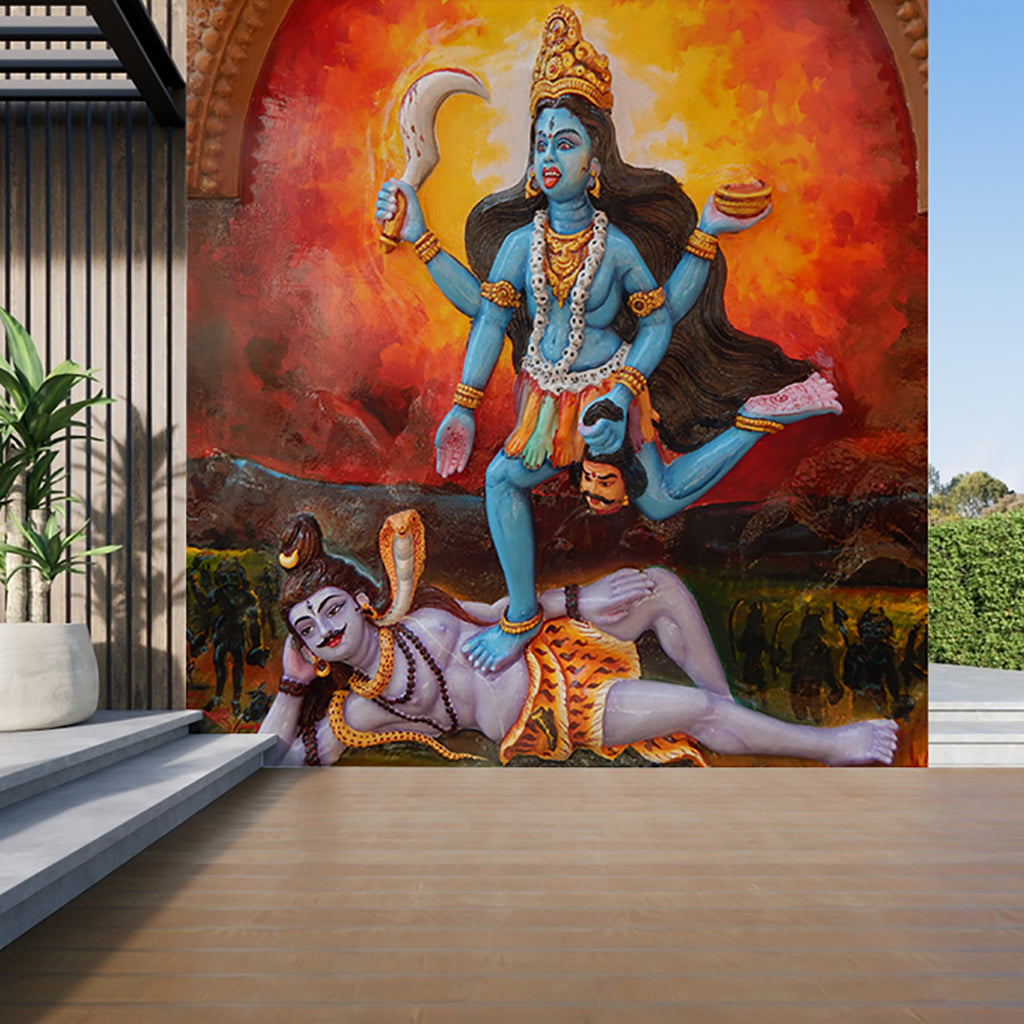Wall Art Of Goddess Shakti And God Shiva – Myindianthings