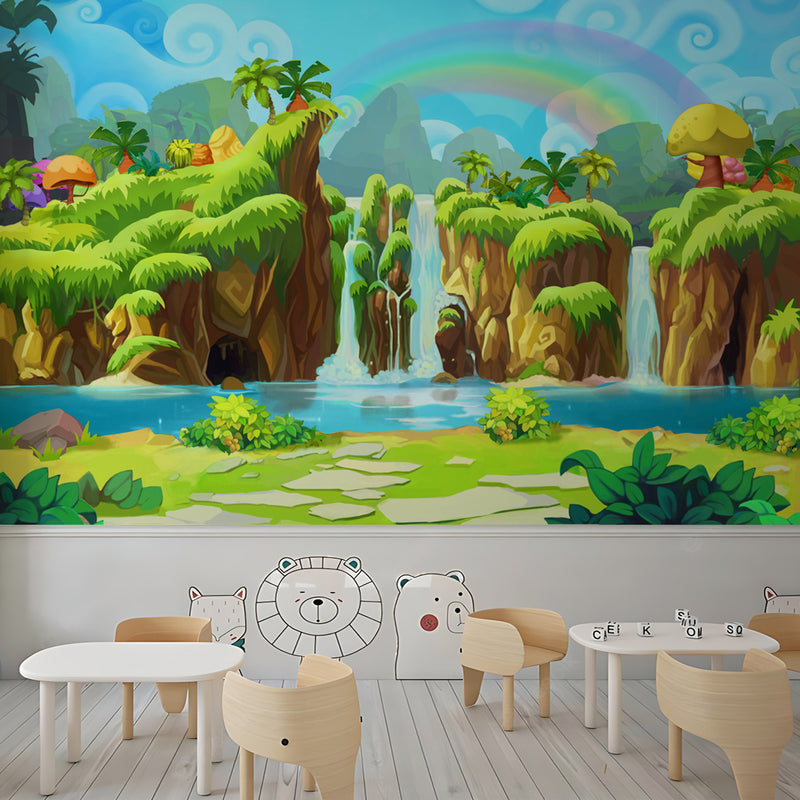 Cartoon Safari School Wallpaper