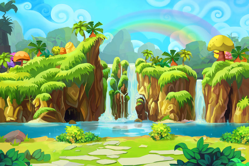 Cartoon Safari School Wallpaper