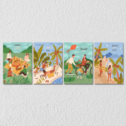 Beach Inspired Wall Art 12, Set Of 4