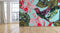 Bird Hibiscus Pastel Tropical Wallpaper