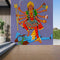 Mata Kali And Lord Shiva Purple Wallpaper