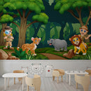 Jungle Safari School Wallpaper