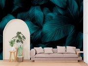 Big Leaves Tropical Customized Wallpaper