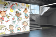 Cute Kids School Wallpaper