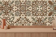 Vintage Mosaic Indian Wallpaper