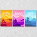 Yoga Wall Art, Set Of 3