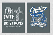 Jesus Quote Typography Wall Art, Set Of 2