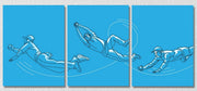 Cricket Baller Wall Art, Set of 3
