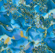 Shine 2 Floral Honey Comb Wallpaper