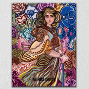 Moriko Warrior Wall Art