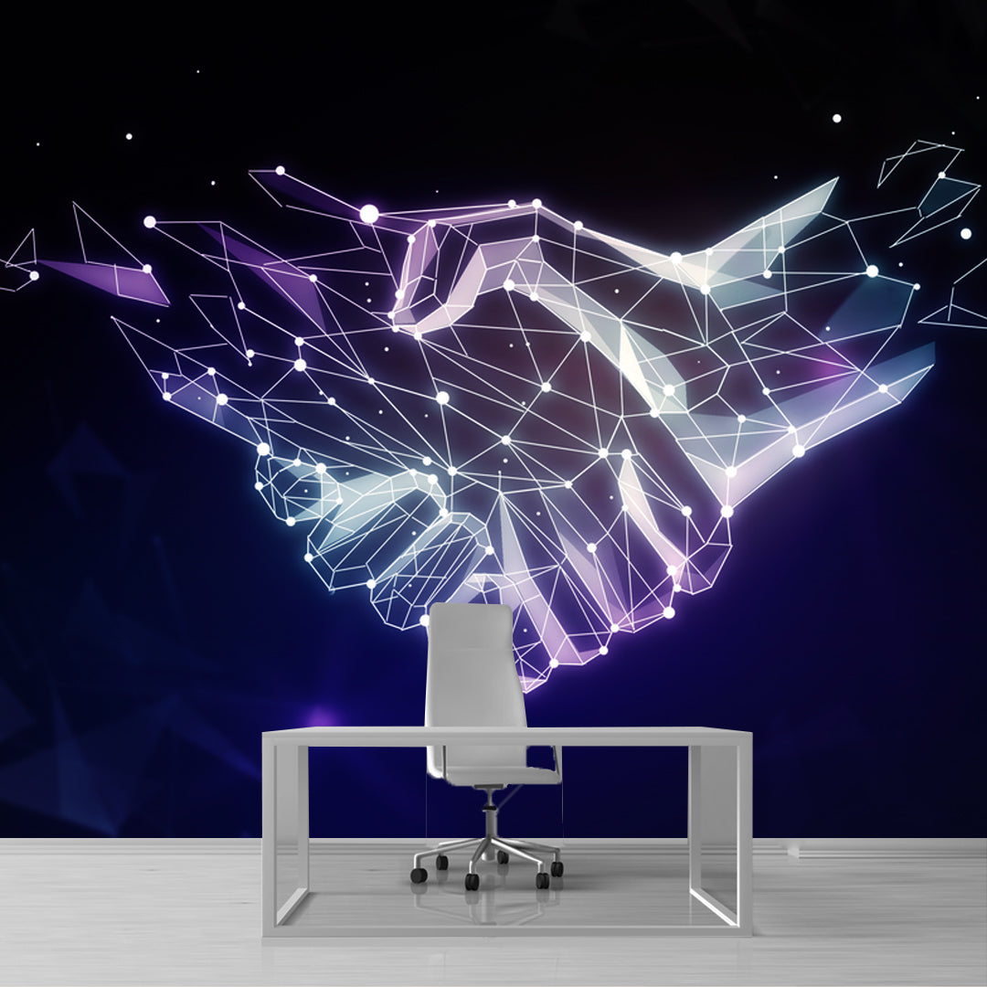 Digital Handshake Wallpaper