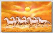 7 Horses Landscape Wall Art 13