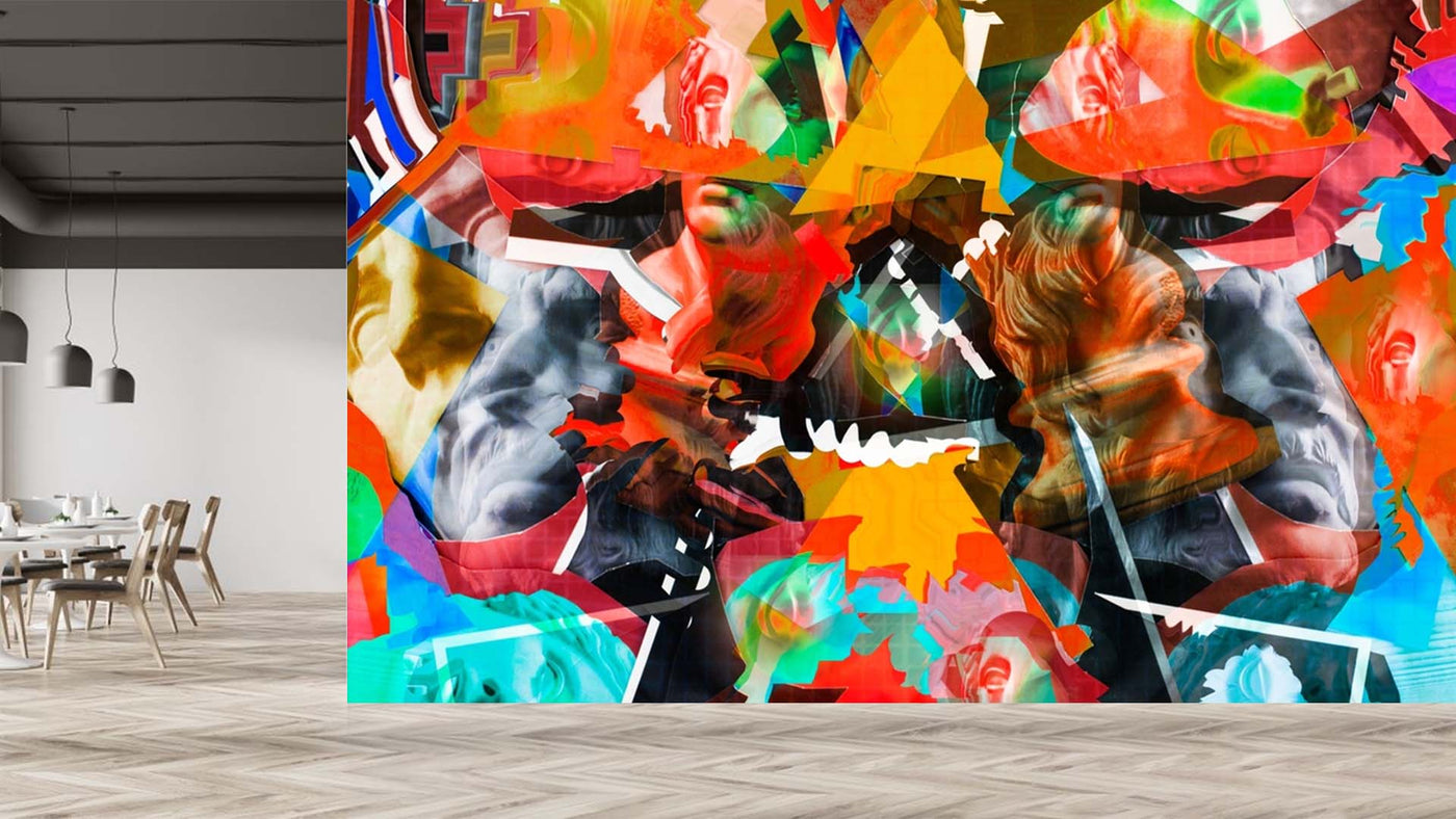 Colourful Ancient Statue Wallpaper