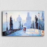 Vintage Snow Painting