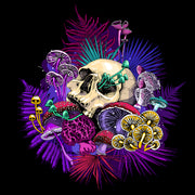 Skull Art Self Adhesive Sticker Poster