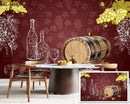 Red wine and dine Cafe Wallpaper