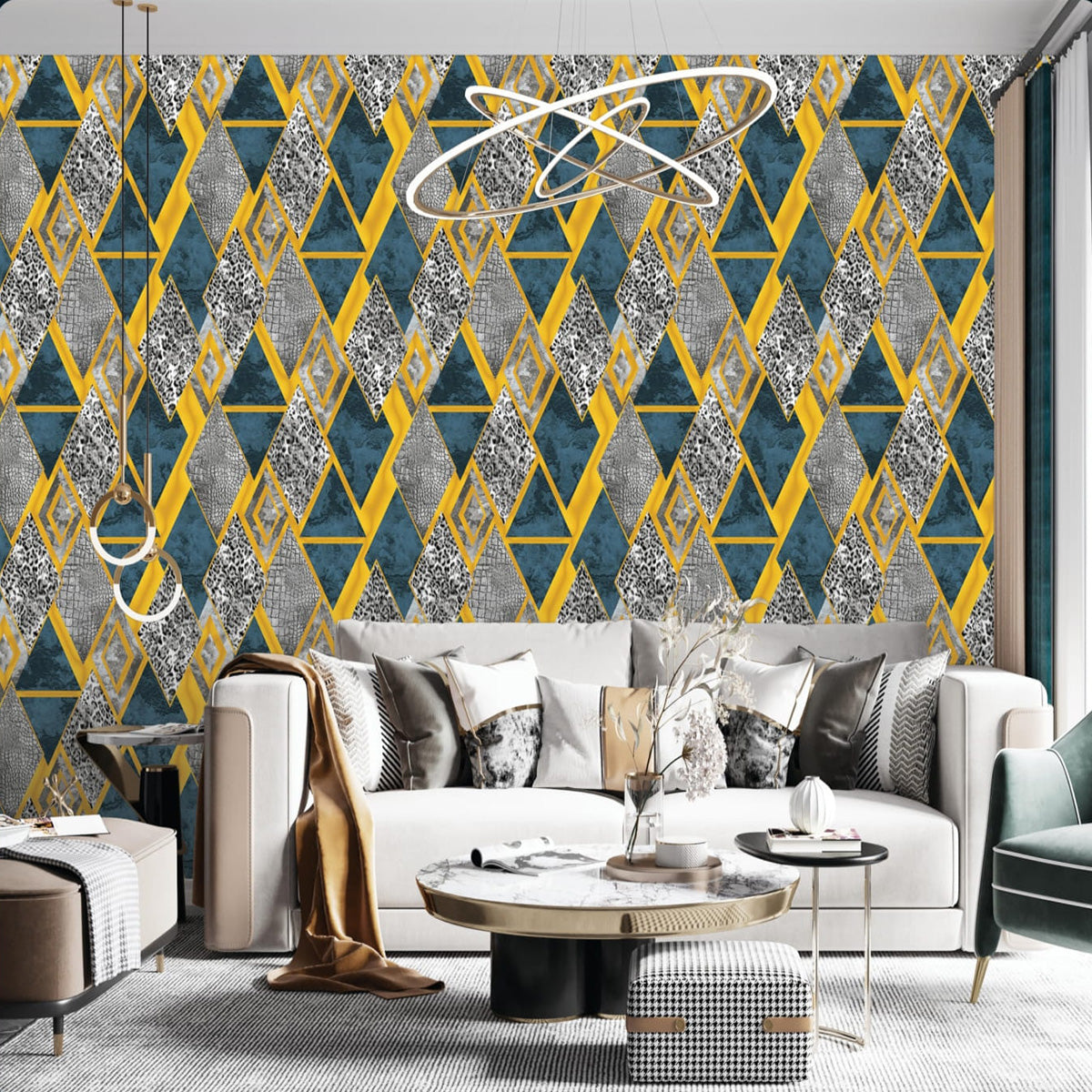 Max Geometric Marble Wallpaper