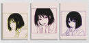 Emotions Girl Anime, Set Of 3