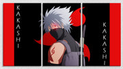 Kakashi Naruto Art, Set Of 3