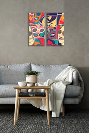 Women Retro Art, Set Of 2