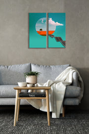 Imaginary Road Painting, Set Of 2