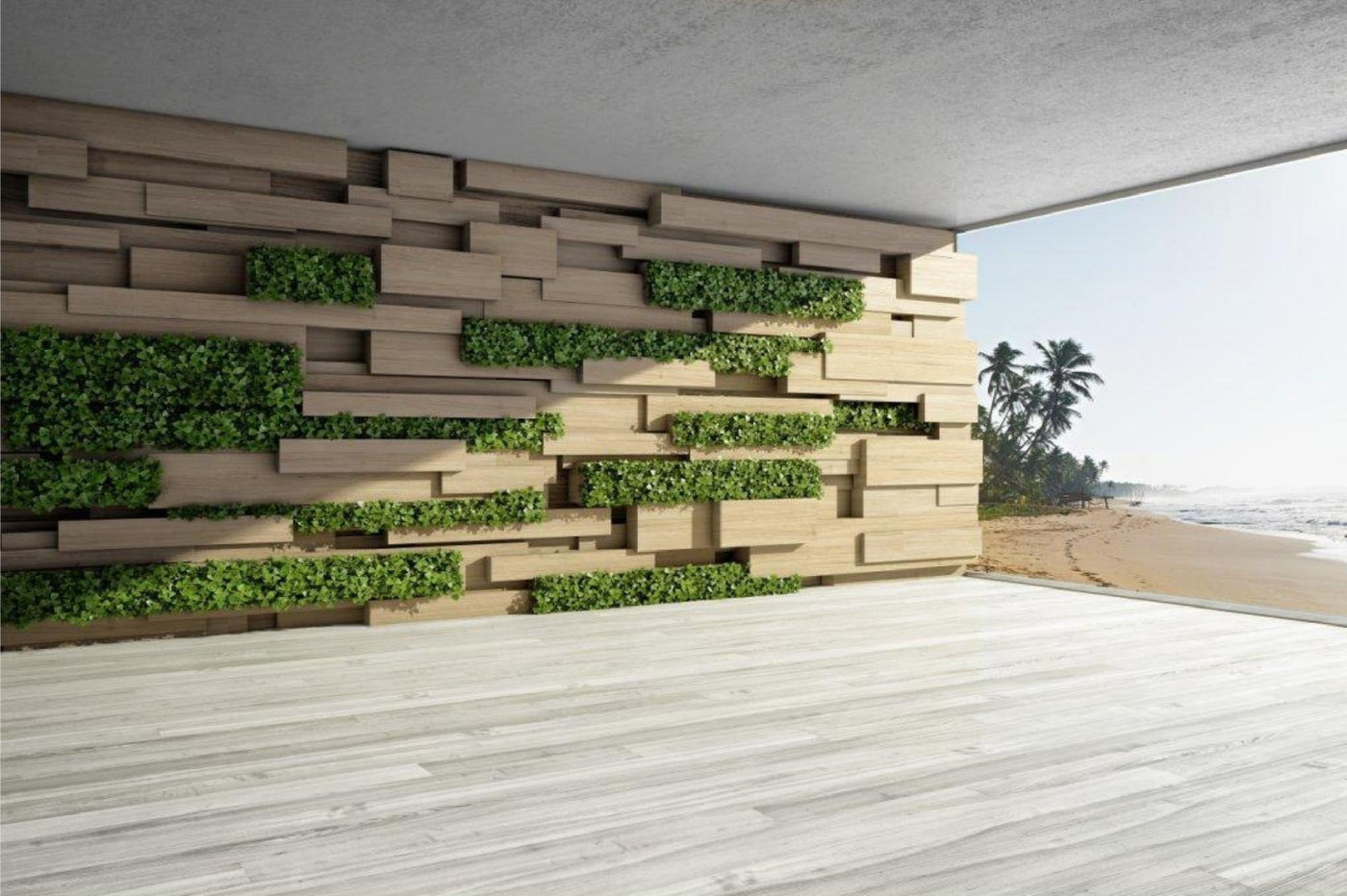 Planted Lawn Wallpaper