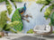 Beautiful Peacock in Forest Customised wallpaper for wall