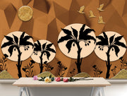 Palm Tree In Dessert Wallpaper