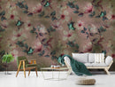 China Rose With Butterflies wallpaper for wall