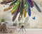 Colourfull Feather Customised wallpaper for wall