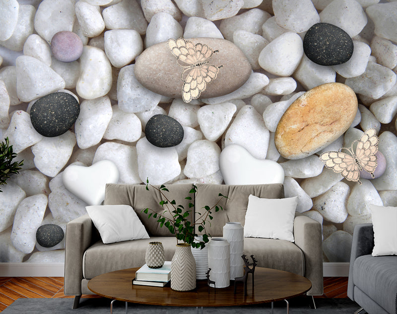 River Stone 3D Customised wallpaper for wall