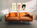 3 Forms Of Heart Wall Art, Set Of 3