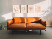 Boho Minimalist Line Drawing, Set Of 4