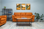 Colour Block Landscapes, Set Of 3