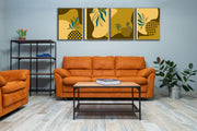 Pineapple Wall Art, Set Of 4