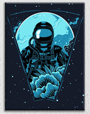 Astronaut Blue Canvas