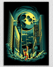 Astronaut Moon Balloon Art