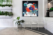 Astronaut Pretty Flowers Art