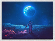 Kid Astronaut Earth Art
