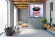 Kid Astronaut And Flowers Art